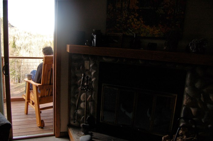 hero eric reading with fireplace