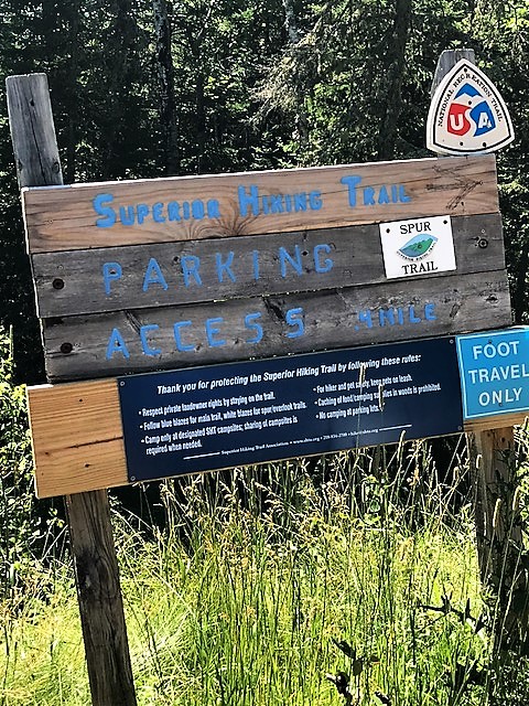 Lutsen Mountain trail head, near the Poplar River. www.FromLutsenwithLove.com