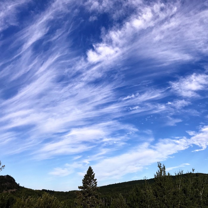 Cloud art over Moose Mountain, from 142C deck. www.fromLutsenwithLove.com