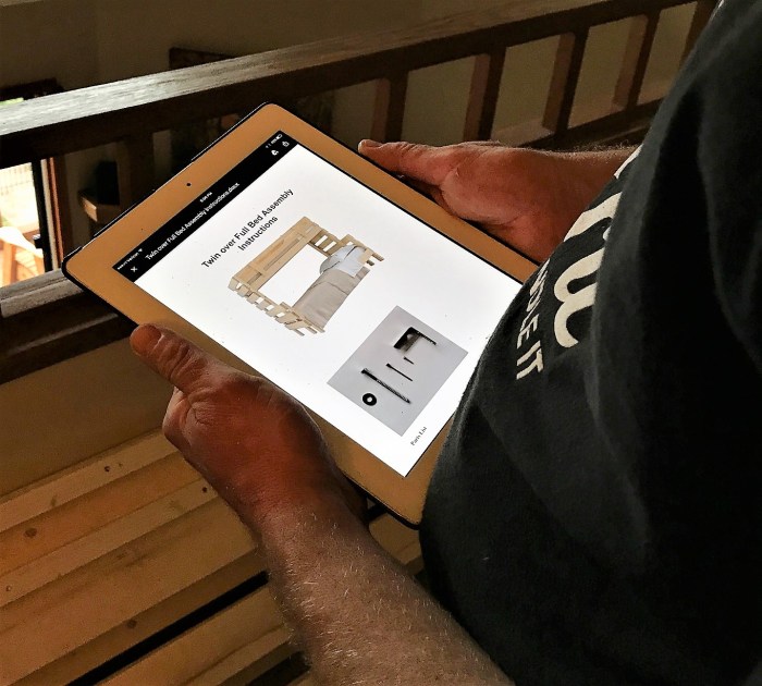 Bunk bed directions - easy to follow! 142C Caribou Highlands