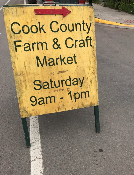 Grand Marais hosts a seasonal Saturday market. Photo captured July 2017 from www.FromLustenwithLove.com.