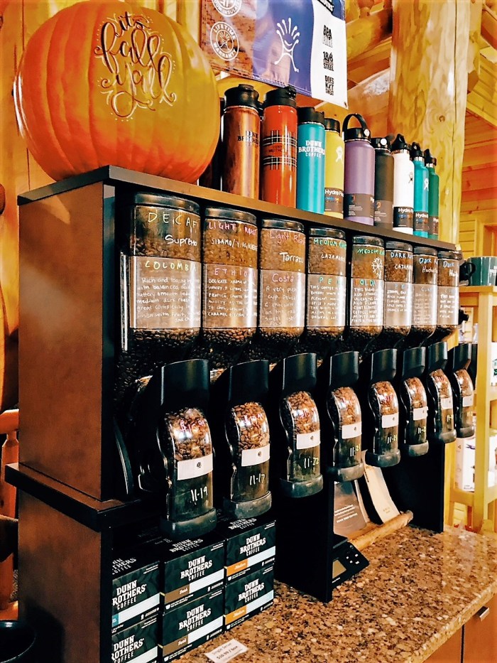 To-go beans at Dunn Bros in Duluth, MN. www.FromLutsenwithLove.com