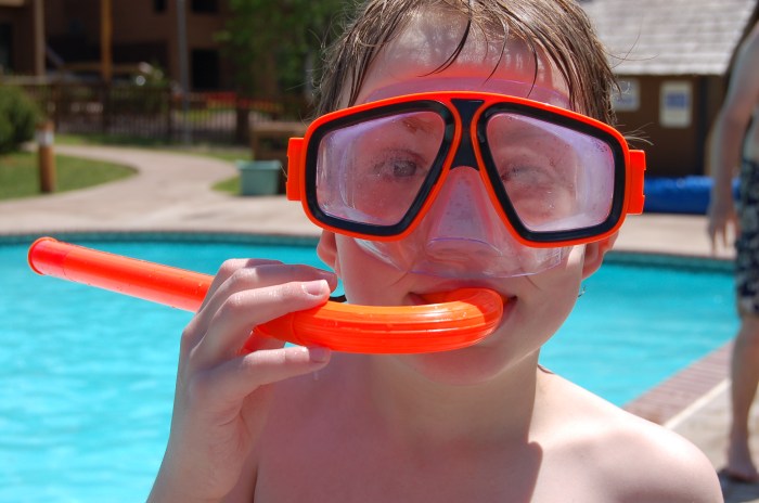 Swimming at Caribou Highlands, Lutsen MN