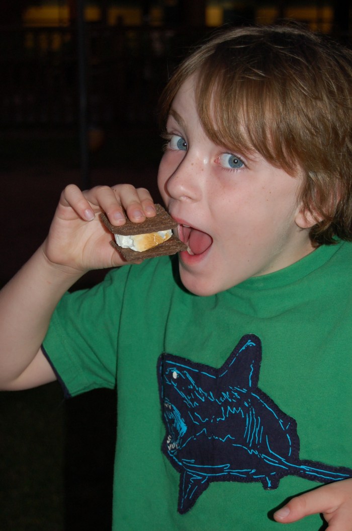 Summertime s'mores at Caribou Highlands resort in Lutsen MN